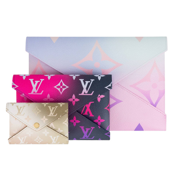 Louis Vuitton Kirigami Pochette Giant Logo Monogram 3 Piece Pouch Clutch Bag - Picture 1 of 13